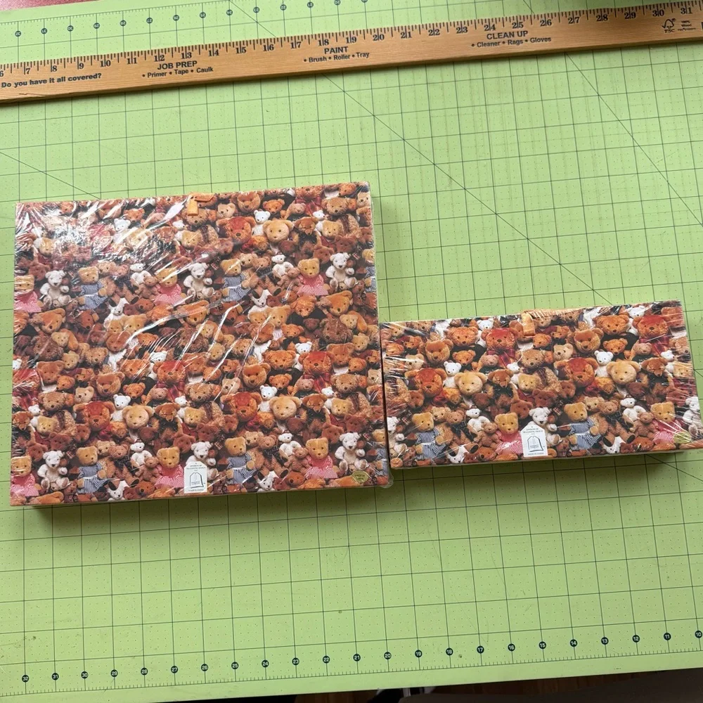Vintage 90s Y2K Teddy Bear Expandable File Folder Organizers 2 pcs NIP